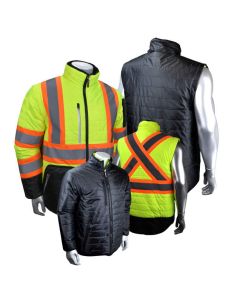 Radians SJ510X-3Z Class 3 Hi Vis Convertible Jacket