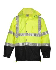 Kishigo RWJ100 Hi Vis Rain Jacket