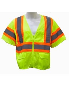 Valcrest 28365 Class 3 Hi Vis Mesh Safety Vest