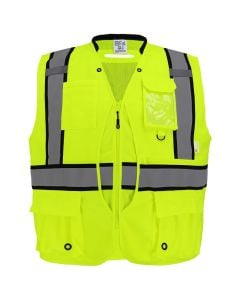 HV High-Visibility GLO-088 "Kitchen Sink" Premium Surveyors Safety Vest