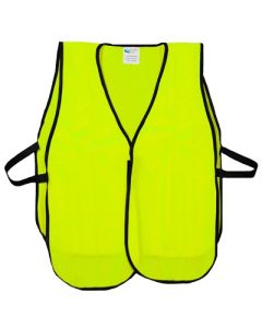 Lime Yellow Safety Vest – Lightweight Mesh with Reflective Accents