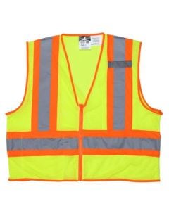 MCR Safety WCCL2LFR Class 2 Hi Vis Mesh Safety Vest