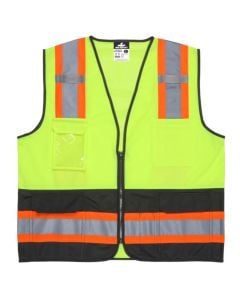 MCR Safety WCCL2MLSZ Class 2 Hi Vis Safety Vest