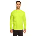 UltraClub Cool and Dry 8422 Bright Yellow Long Sleeve T-Shirt – Ultimate Comfort & High Visibility Workwear