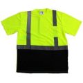 Valcrest 28-4260BK Class 2 Safety T-Shirt with Black Bottom Front