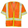 Kishigo 1242-1243 Class 3 Hi Vis Mesh Safety Vest