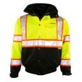 Kishigo JS119-JS120 Class 3 Hi Vis Convertible Bomber Jacket