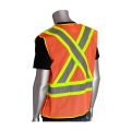 PIP 302-0211 Class 2 Hi Vis Breakaway Mesh X-Back Safety Vest