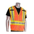 PIP 302-0211 Class 2 Hi Vis Breakaway Mesh X-Back Safety Vest