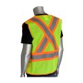 PIP 302-0211 Class 2 Hi Vis Breakaway Mesh X-Back Safety Vest