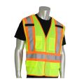 PIP 302-0211 Class 2 Hi Vis Breakaway Mesh X-Back Safety Vest