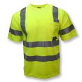 Radians ST11-3P Class 3 Hi Vis Safety T-Shirt with Pocket