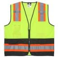 MCR Safety WCCL2MLSZ Class 2 Hi Vis Safety Vest